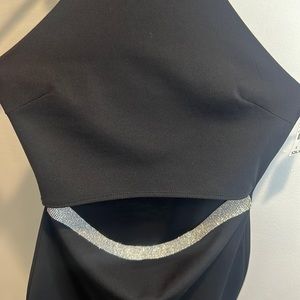 Black Rhinestone Dress